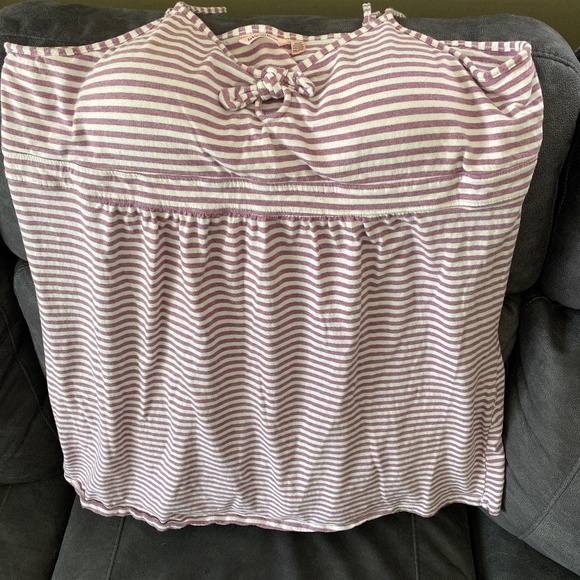 La Vie en Rose Striped Lounge Cami w/ Built-in Bra – Size XXL - Picture 8 of 13